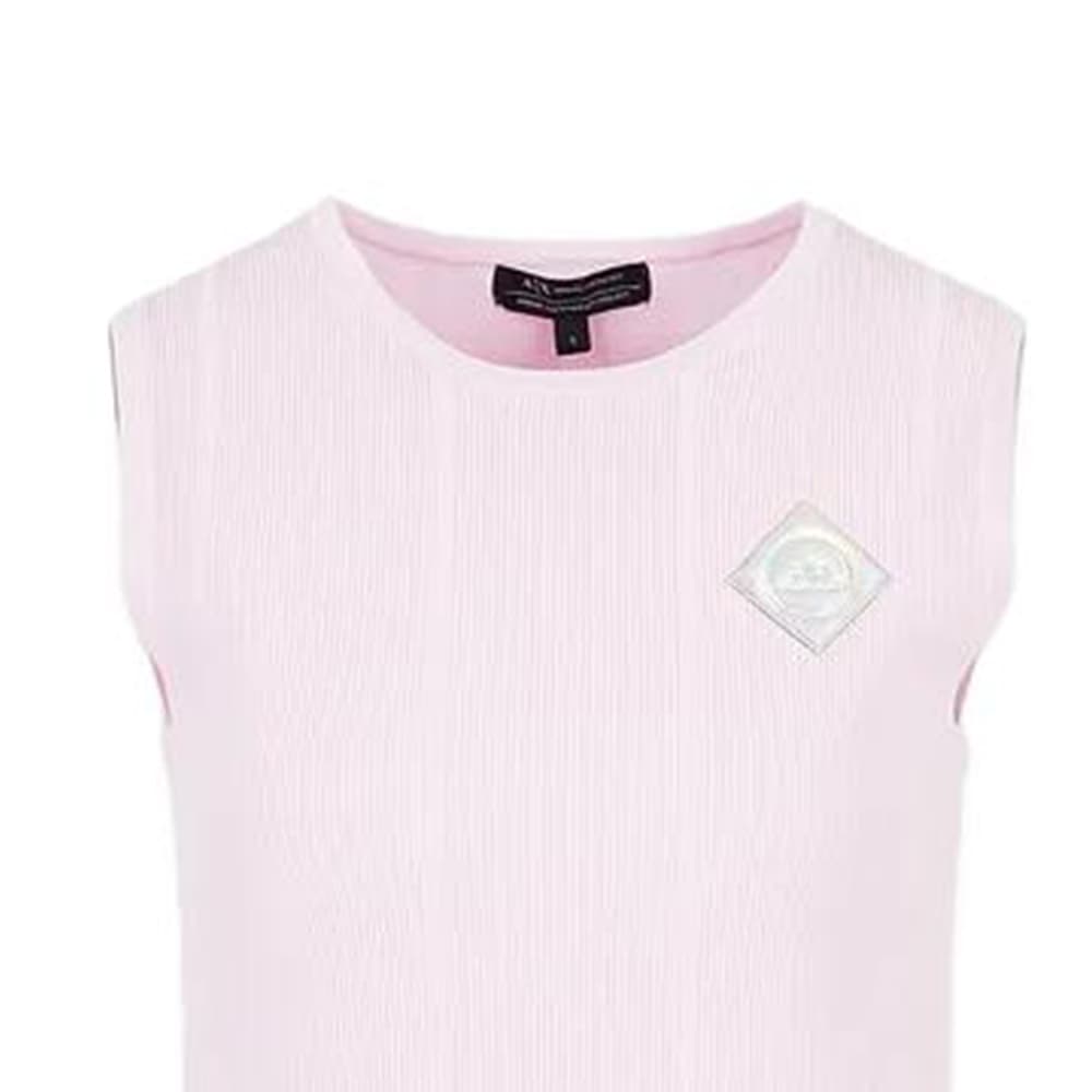 Футболка EMPORIO ARMANI SS23 T Рубашка Женская Розовая - изображение 4