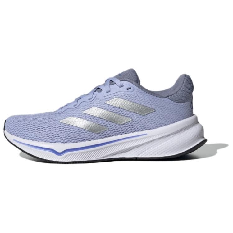 Кроссовки для бега Adidas Противоскользящие Износостойкие Низкие Беговые Кроссовки Женские Фиолетовые Серебряные - изображение 1
