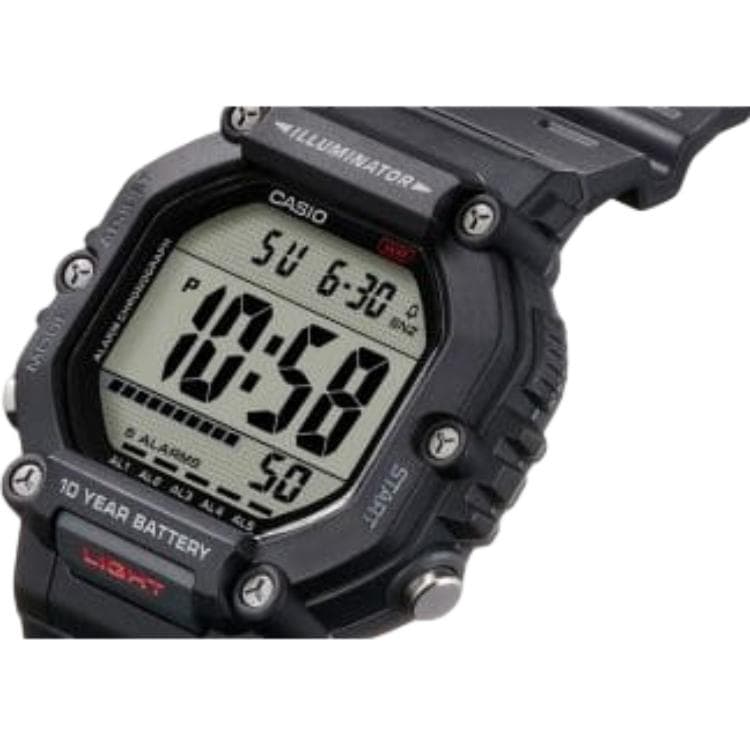Часы CASIO DIGITAL Квадратный циферблат Маленький блок 100м Водонепроницаемые кварцевые часы Унисекс Серый циферблат - изображение 3