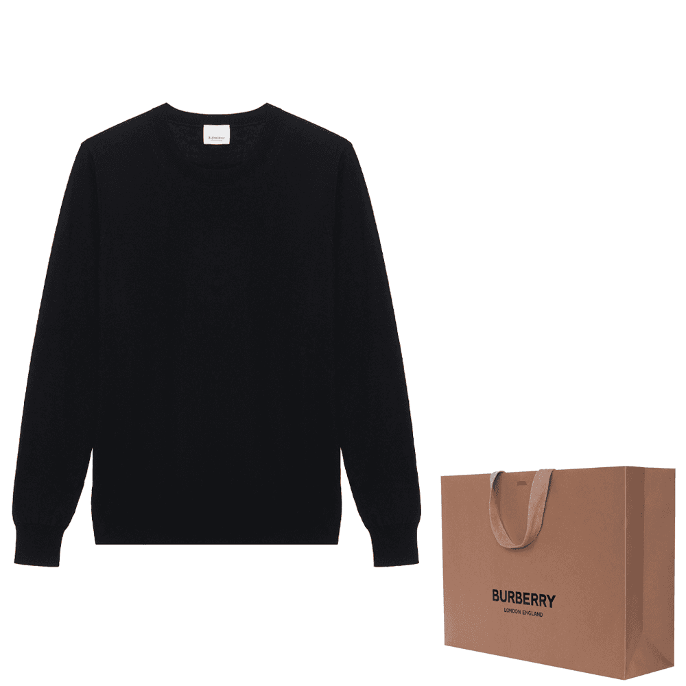 Кардиган Burberry Pullover Knit Sweater Black - изображение 7