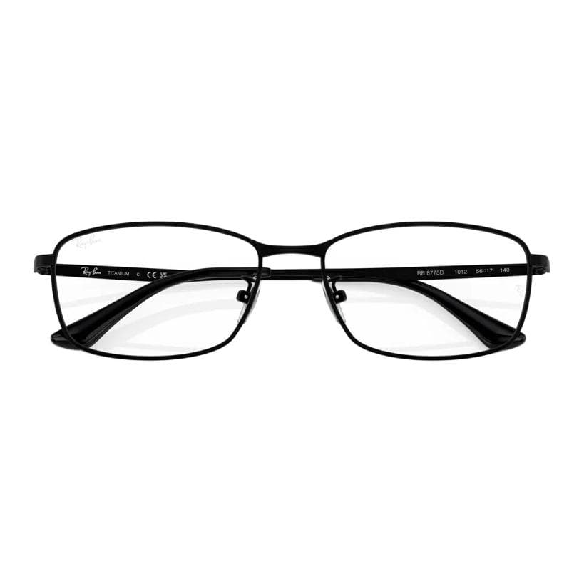 Оправа RayBan Оправа для очков прямоугольной формы унисекс черного цвета - изображение 3
