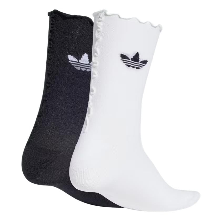 Носки adidas Originals Logo Jacquard Mid Socks 2-Pack White Black - изображение 2