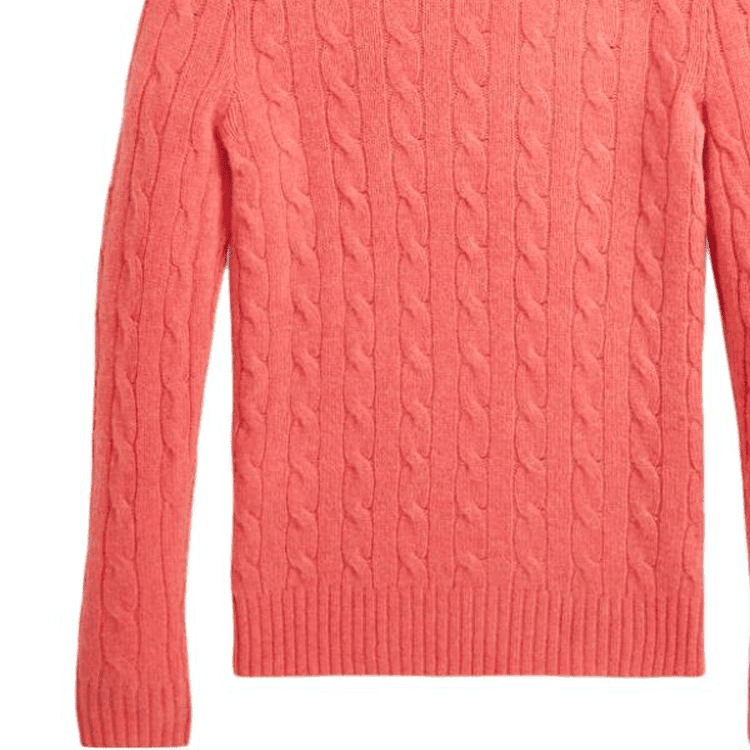 Кардиган Polo Ralph Lauren Свитер Облегающий Женский Розовый Красный - изображение 3