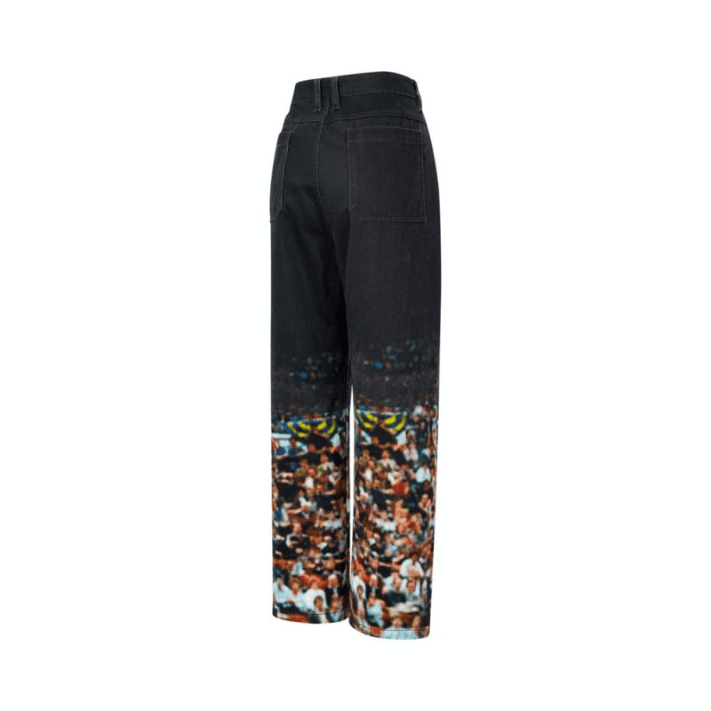Штаны Jordan ASAir JDN AOP TWILL PANT Удобные джинсы с принтом персонажа Мужской Черный - изображение 2