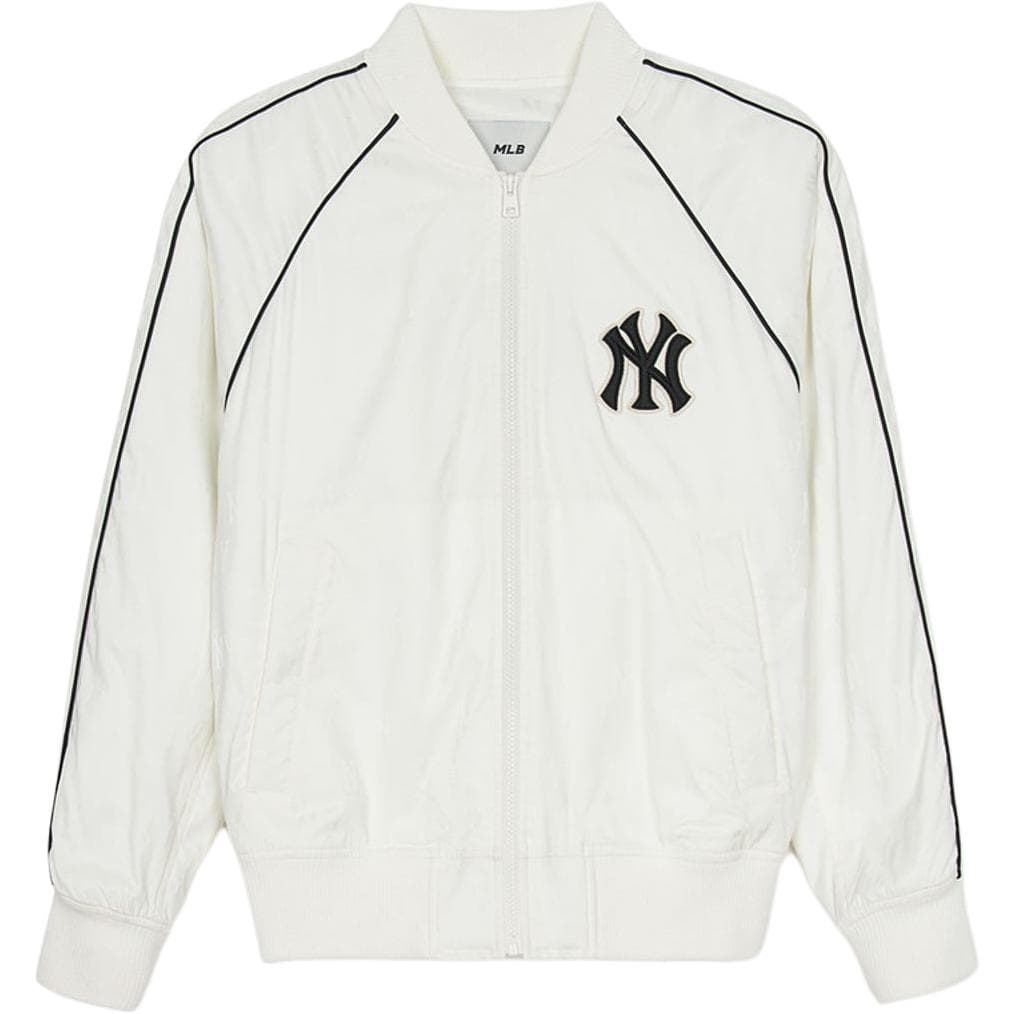 Зимняя куртка пуховик Mlb Base Logo Айвори Мужские Пуховики - изображение 1