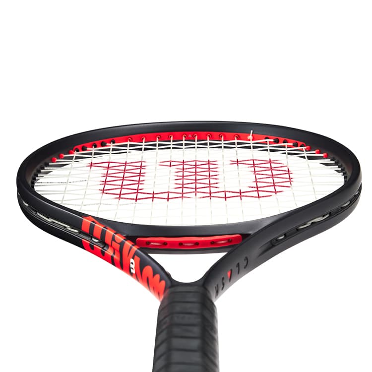 Wilson CLASH V3 100UL V3,0 265г Ракетка Вес 100 Квадратных Дюйм Голова Размер Черный Красный Цвет Унисекс - изображение 4