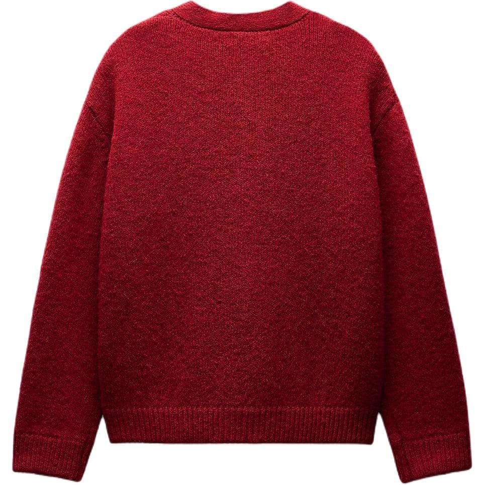 Кофта ZARA x AO YES Свитер Женский Красный - изображение 2