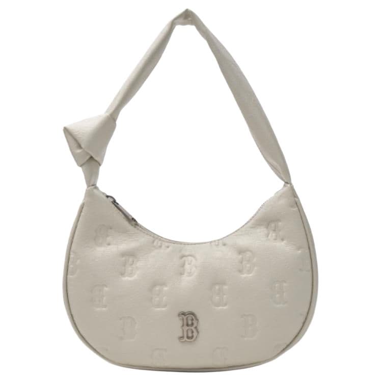 Мини-сумка MLB Monogram Нью-Йорк Янкис Синтетическая кожа Сумка Сумки через плечо Женские Экрю - изображение 1