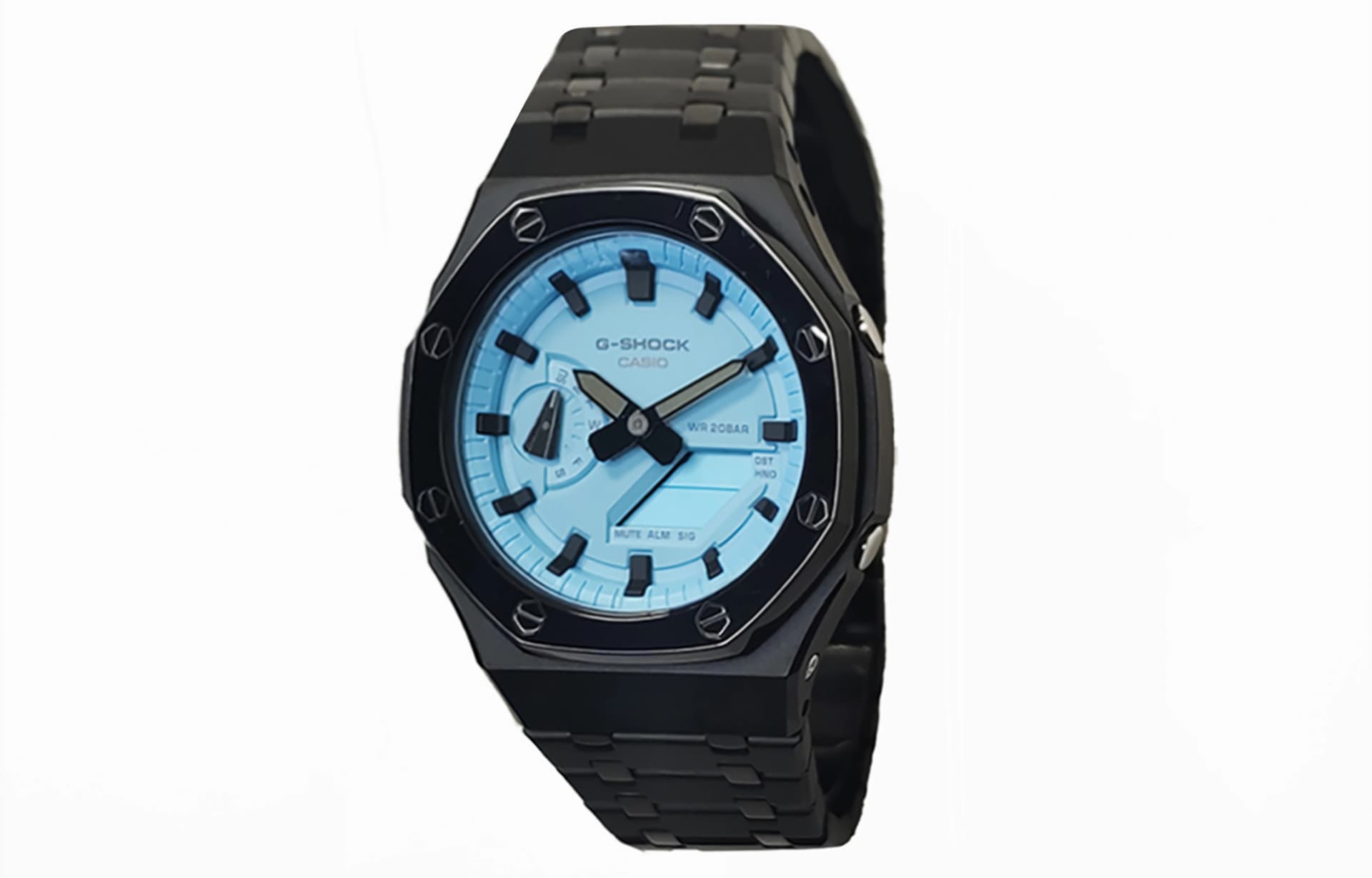 Часы CASIO GA-2100-2A2 Polished Black Blue - изображение 1