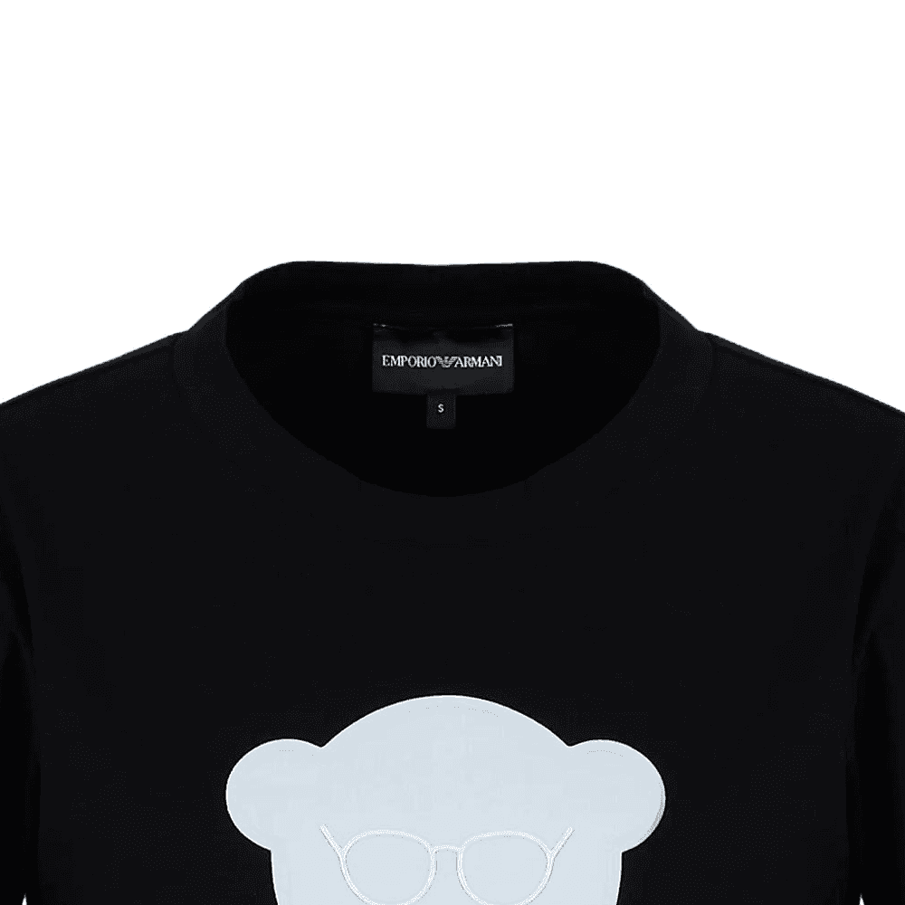 Футболка EMPORIO ARMANI Organic Jersey T-Shirt With Armani Sustainability Values Manga Bear Patch T - изображение 2