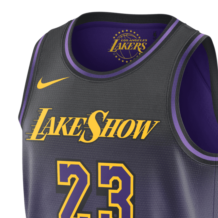 Баскетбольная майка Nike LAL MNK DF SWGMN JSY CE - изображение 3