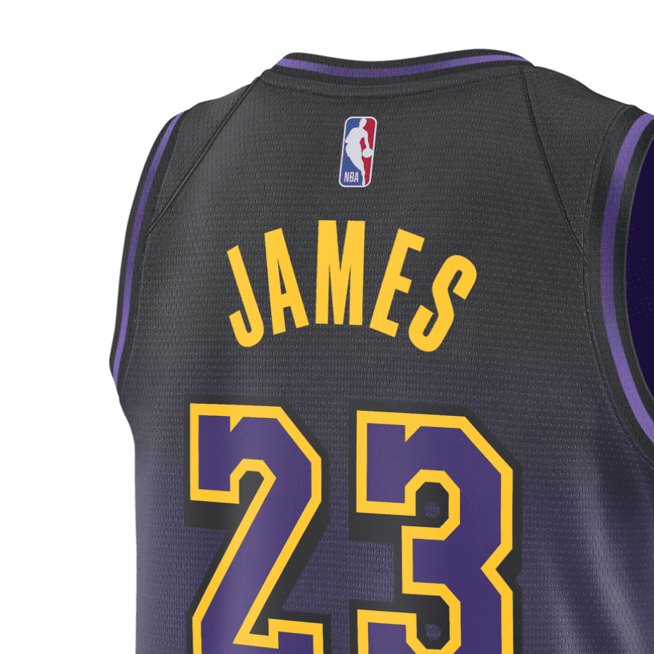 Баскетбольная майка Nike LAL MNK DF SWGMN JSY CE - изображение 4