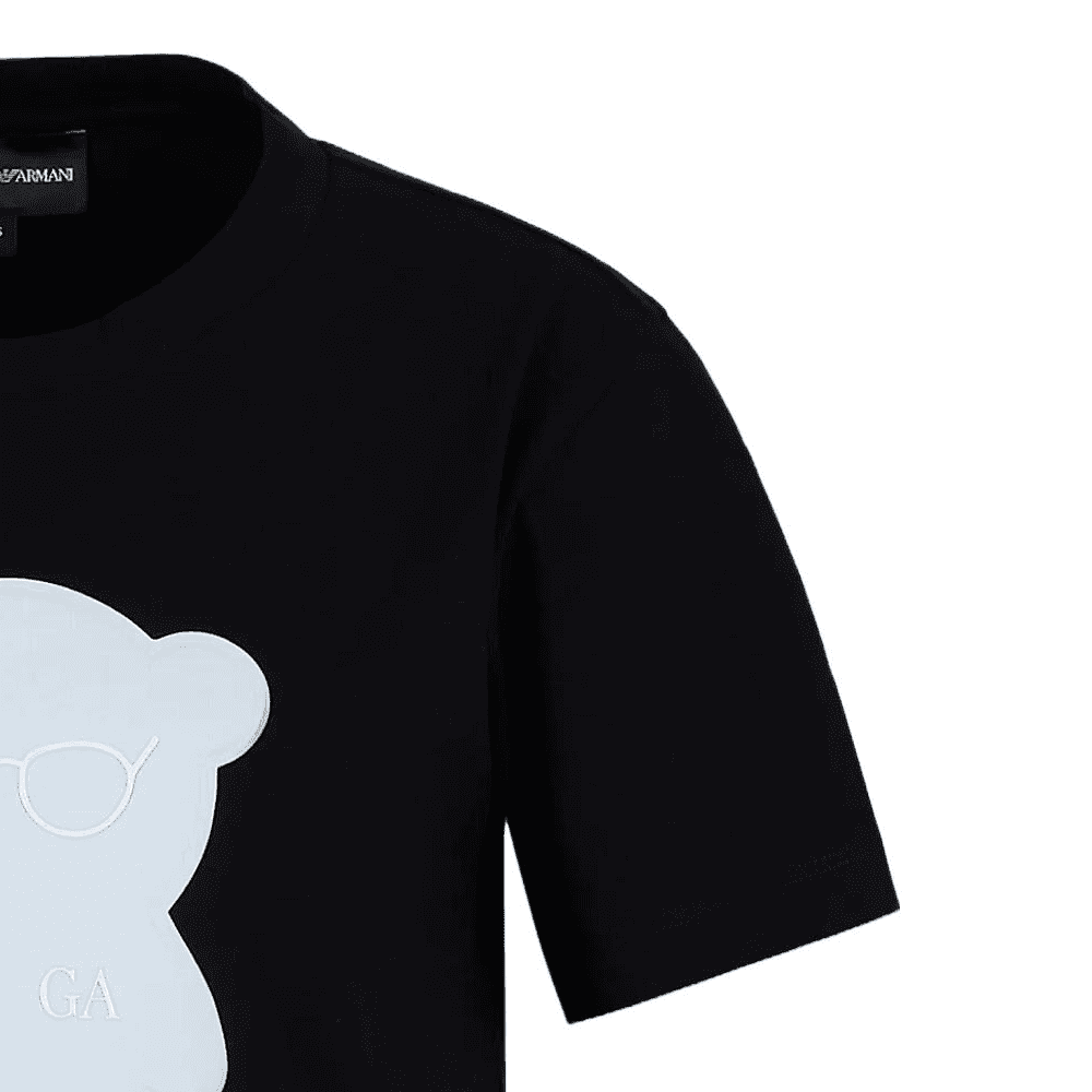 Футболка EMPORIO ARMANI Organic Jersey T-Shirt With Armani Sustainability Values Manga Bear Patch T - изображение 3