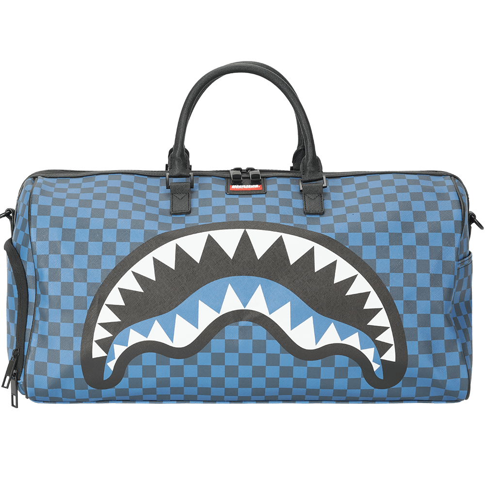 Спортивная сумка SPRAYGROUND ПВХ Бостон Сумка Дорожная Сумка Спортивная Сумка Унисекс Средняя Темно-Синяя - изображение 1