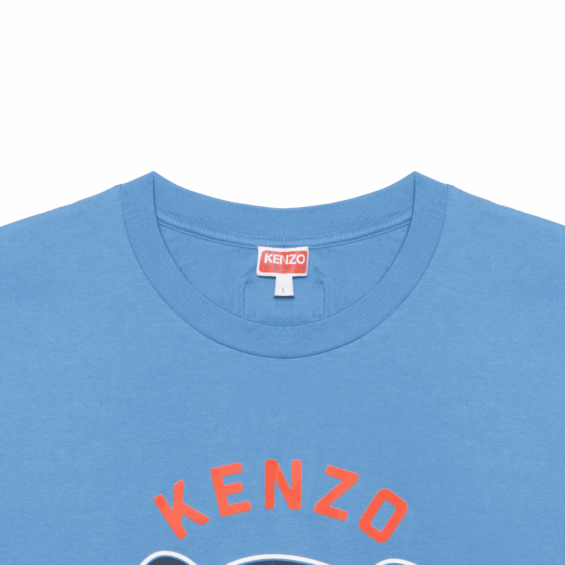 Футболка KENZO Elephant Print T-Shirt Blue — фото 4