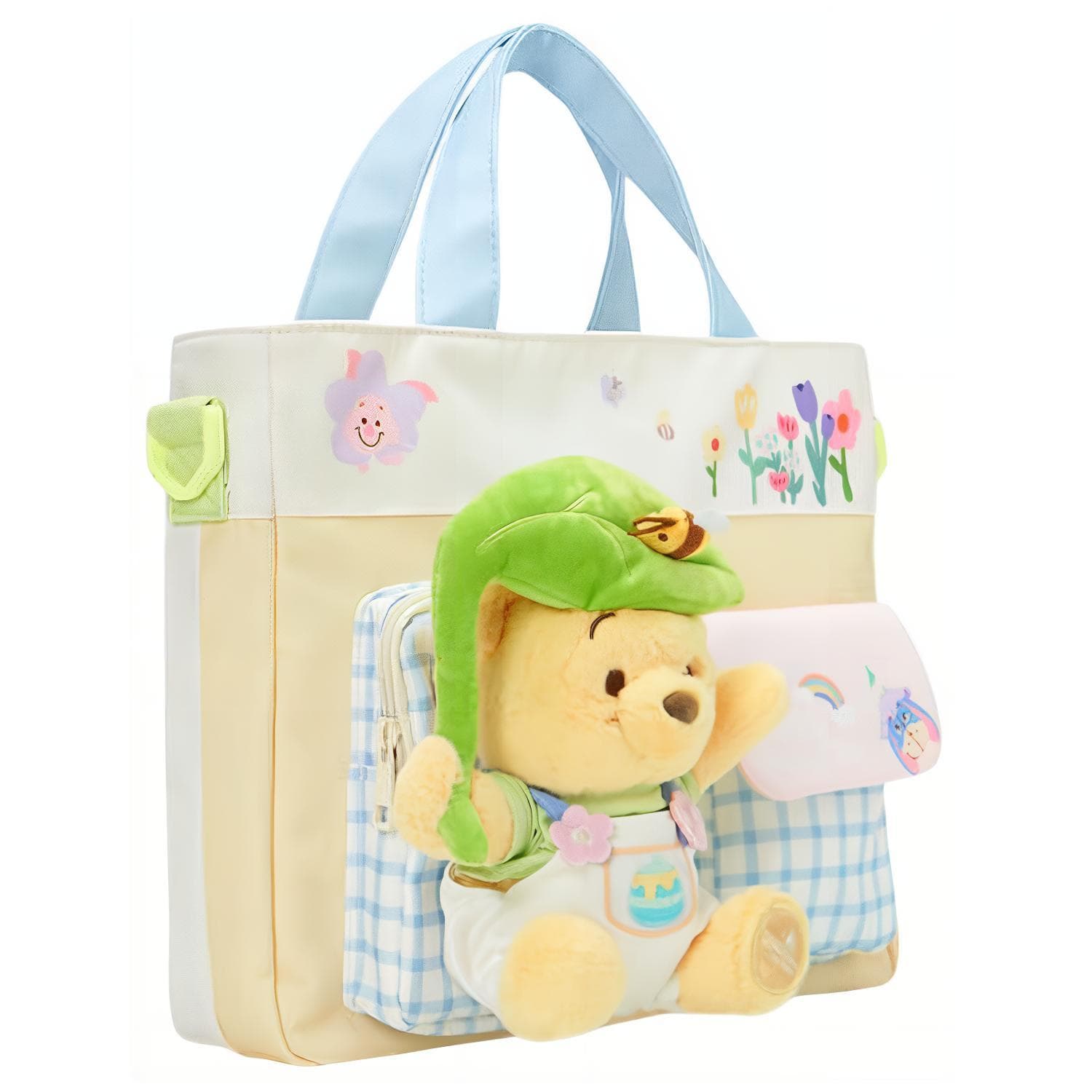Сумка Disney Сумка из полиэстерового волокна Tote Сумка для покупок Сумка через плечо Сумка унисекс Светло-желтая - изображение 2