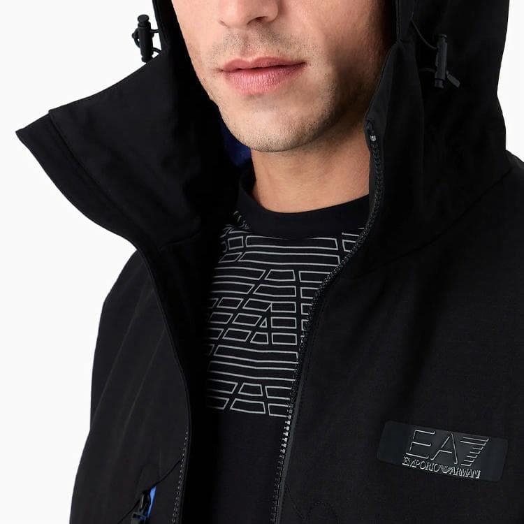 Куртка Emporio Armani EA7 Hoodie Jacket Black - изображение 5