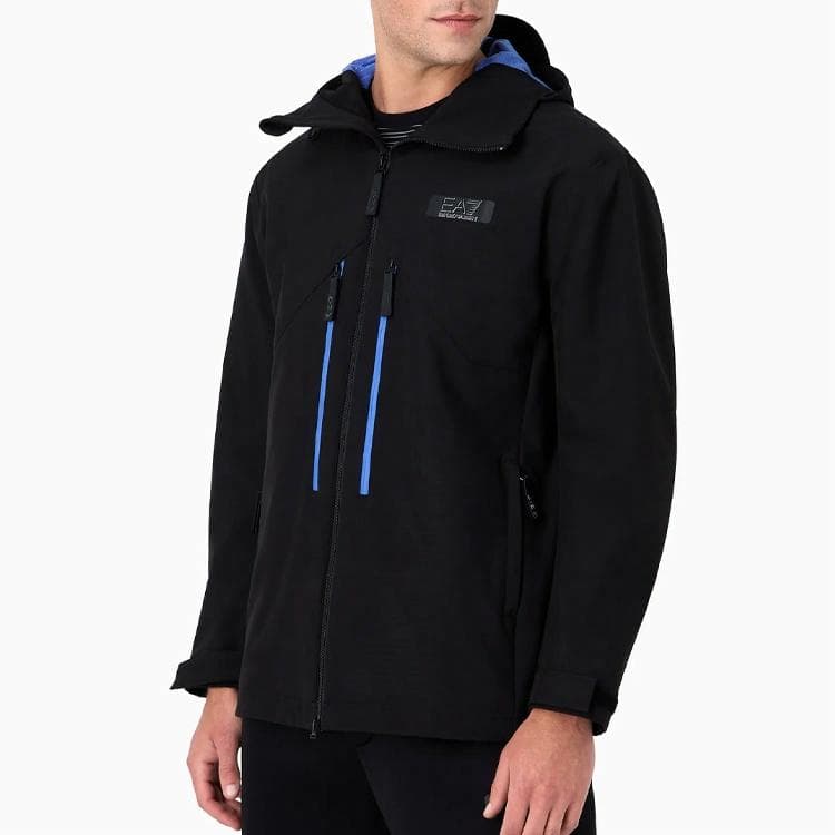 Куртка Emporio Armani EA7 Hoodie Jacket Black - изображение 3