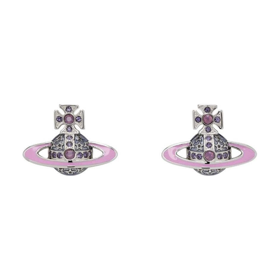 Серьги Vivienne Westwood Оригинальный дизайн Серьги с брассовыми штифтами Женские Фиолетовые - изображение 1