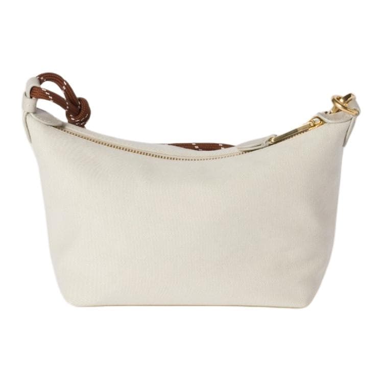 Мини-сумка Miu Miu Embroidered Logo Cotton Tote White - изображение 3