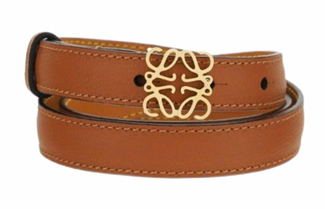 Ремень LOEWE Pebble Calfskin Belt Brown - изображение 3