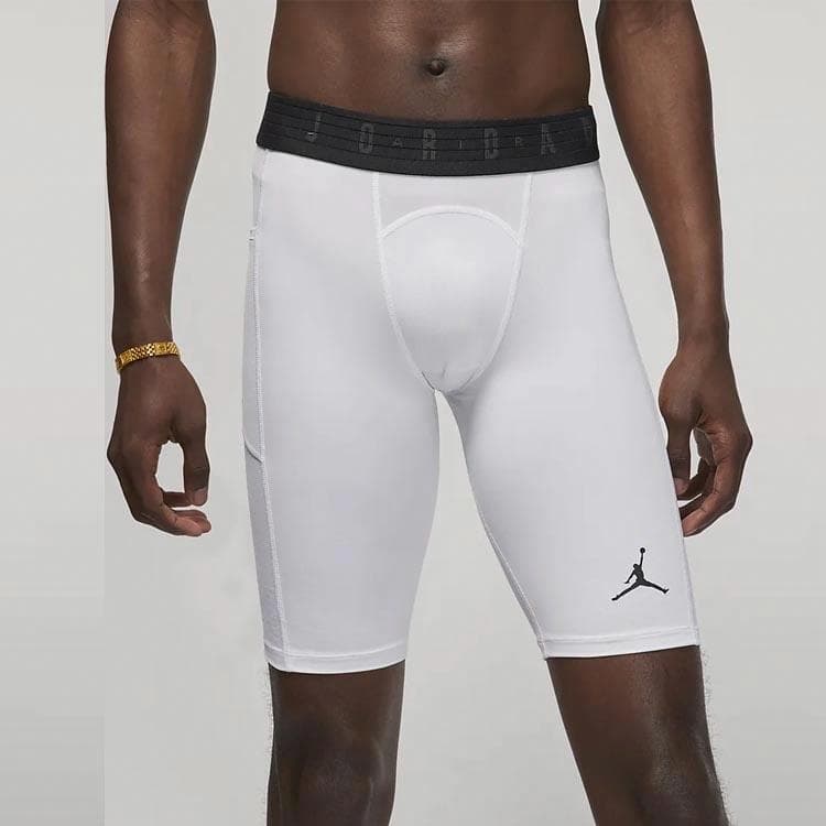 Тренировочные штаны Jordan Sport Dri-FIT Logo Shorts White - изображение 6