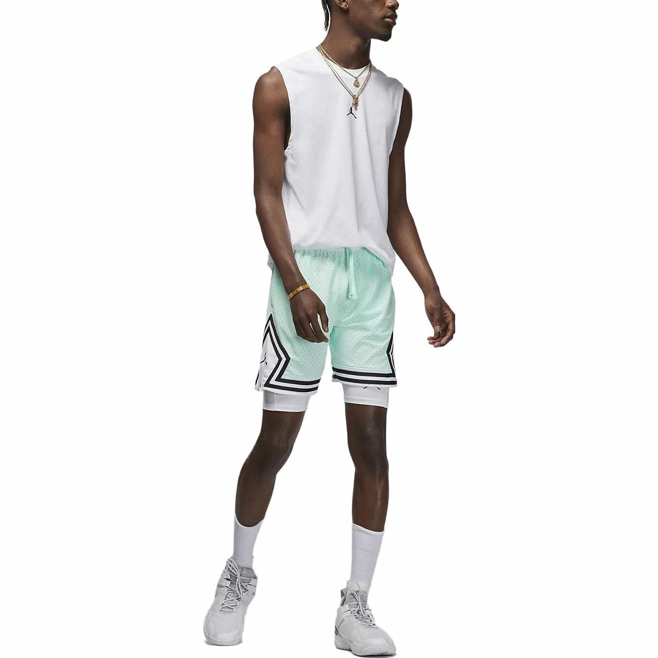 Тренировочные штаны Jordan Sport Dri-FIT Logo Shorts White - изображение 3