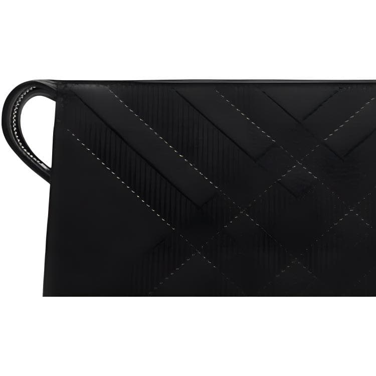 Burberry Телячья кожа Хлопок Хранение Сумка Унисекс Черный - изображение 4