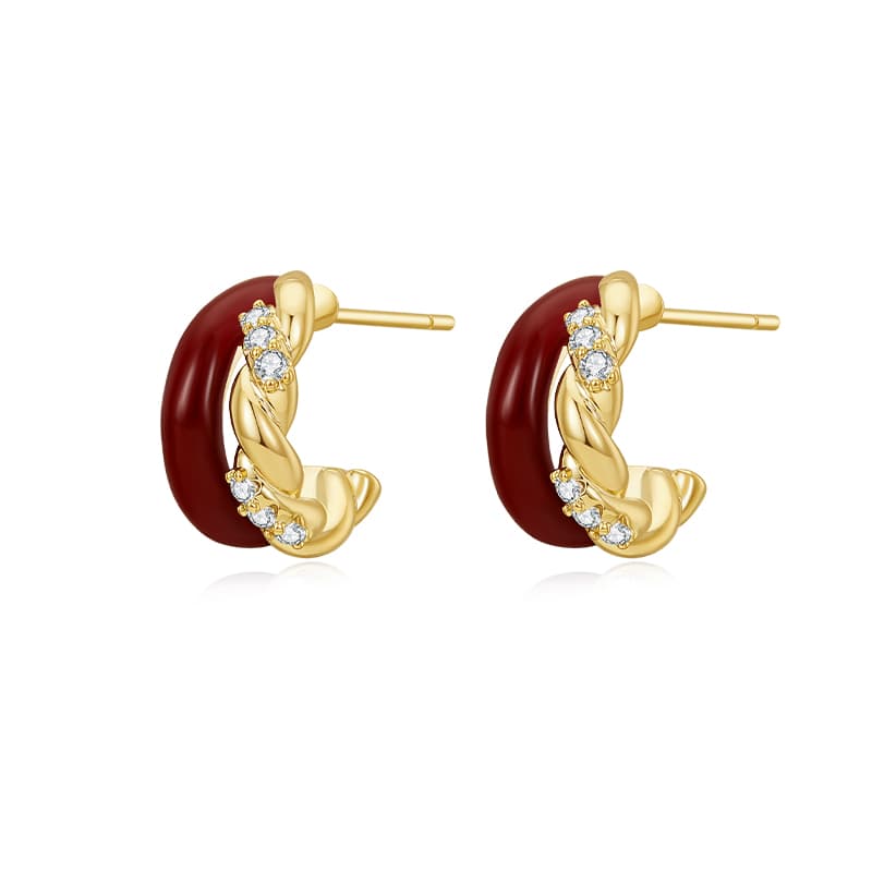 Серьги HMZ Серьги с серебряной иглой из серебра S925 женские - изображение 1