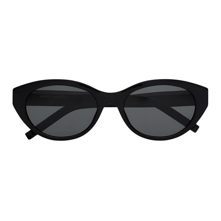 Солнцезащитные очки SAINT LAURENT Солнцезащитные очки с ацетатным волокном узором "кошачий глаз" унисекс черные - изображение 2
