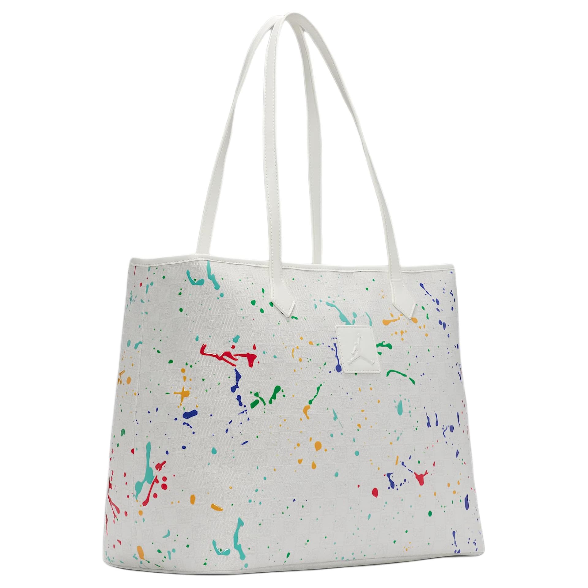 Мини-сумка Jordan Monogram 32L Монохромный тотем граффити Полиэстер Сумка Тоут Сумка для покупок Сумки через плечо Обычный размер Мужской Белый - изображение 2