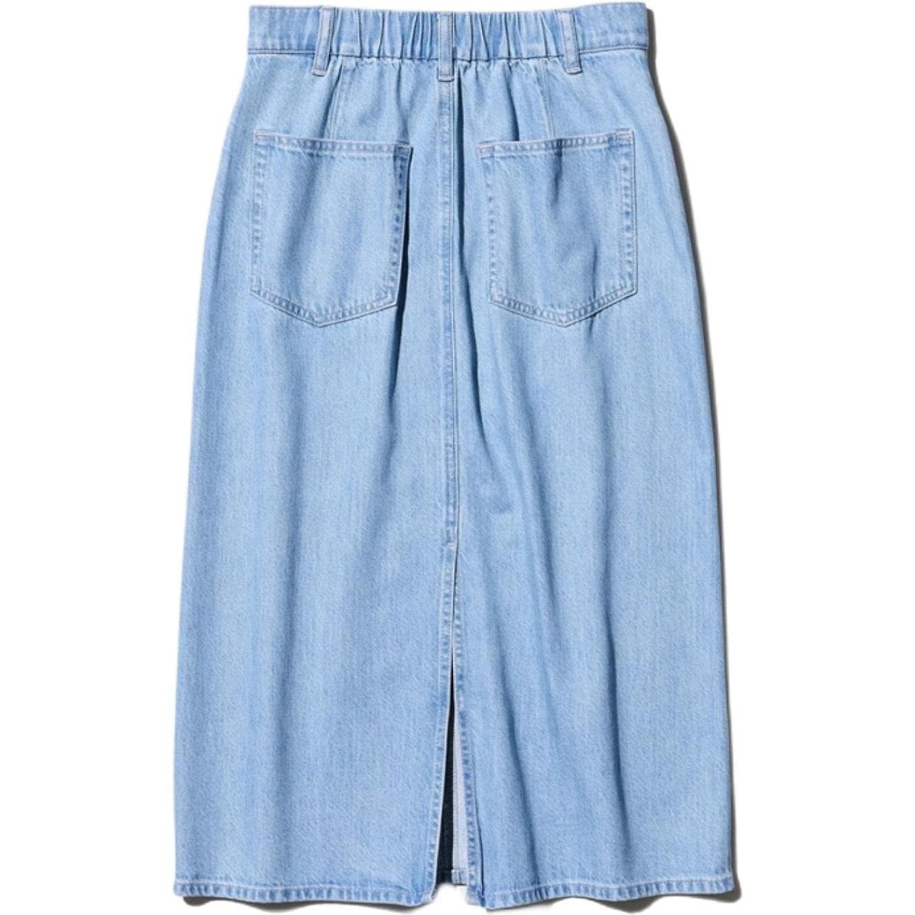 UNIQLO Джинсовая длинная юбка женская Небесно-голубой - изображение 2