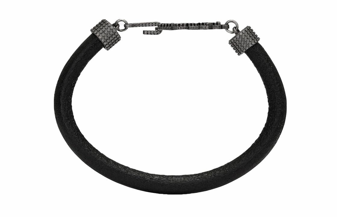 Браслет Saint Laurent YSL Logo Leather Bracelet - изображение 3