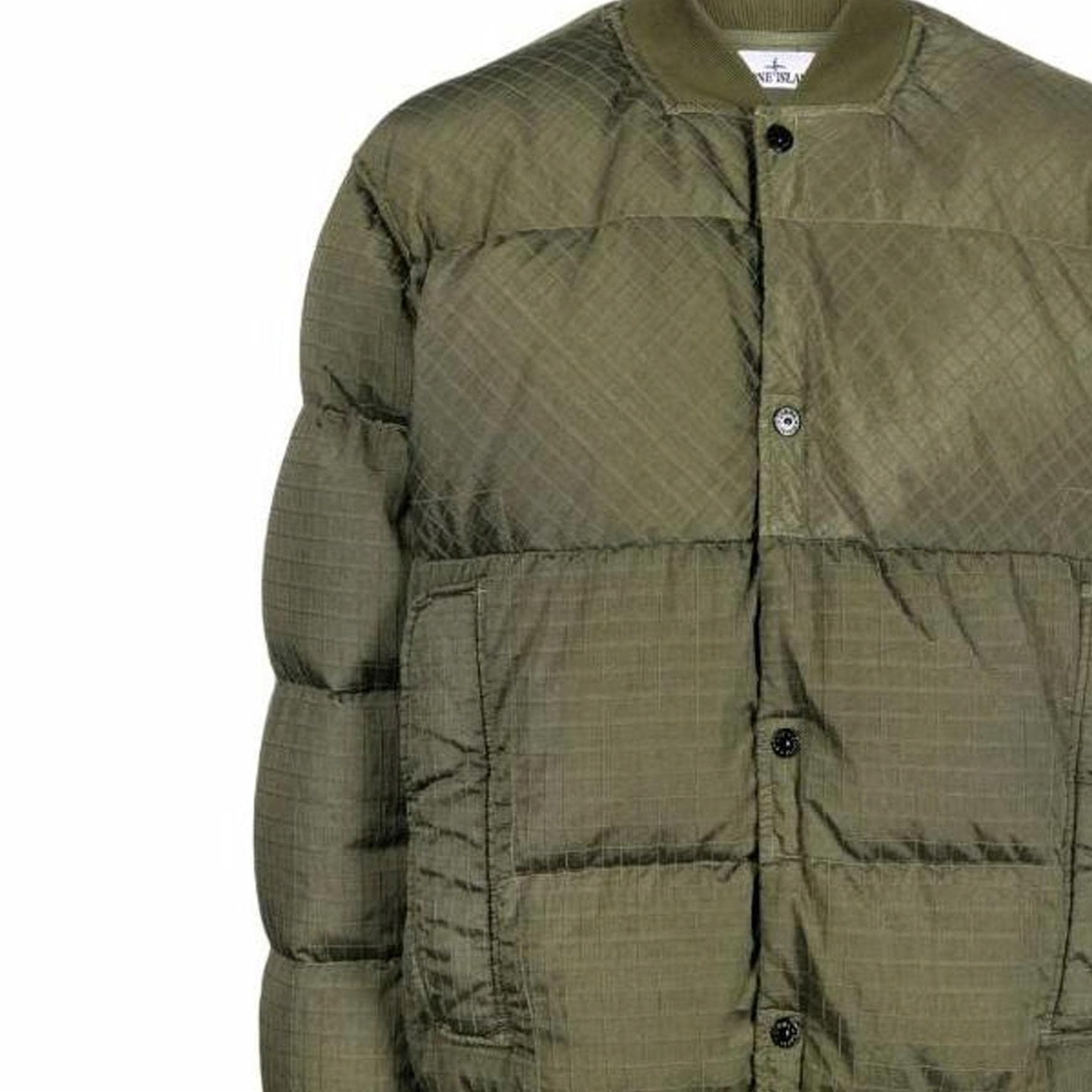 Зимняя куртка Stone Island FW23 Nylon Down Jacket Green - изображение 4