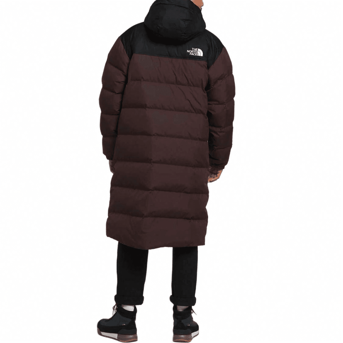 Пальто The North Face Mid-Length Down Hoodie Coat Coal Brown - изображение 4