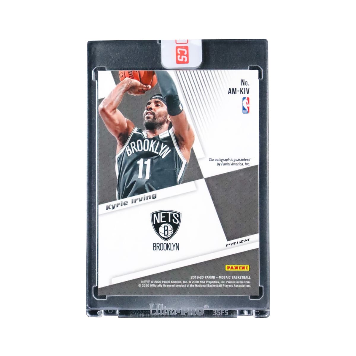 Коллекционные карточки PANINI 2019-20 Баскетбол NBA Кайри Ирвинг Бруклин Нетс Автограф Карта Мозаика Рефрактор Подпись Официальный кирпич не вскрыт Карточка звезды Спортивная карта - изображение 2