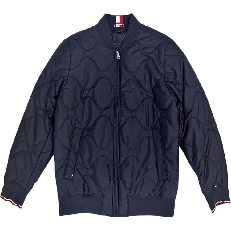 Зимняя куртка пуховик Tommy Hilfiger Хлопковый пуховик мужской темно-синий - изображение 1