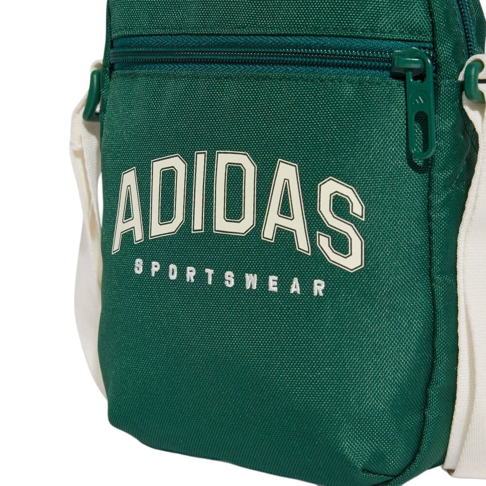 Мини-сумка Adidas Полиэстеровая ткань Сумка через плечо плечевая сумка Унисекс Зеленая - изображение 5