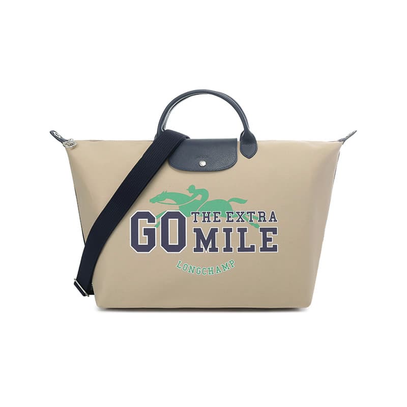Сумка LONGCHAMP Le Pliage Collection Сумка через плечо с тканью и кожей женская светлый умбра - изображение 1