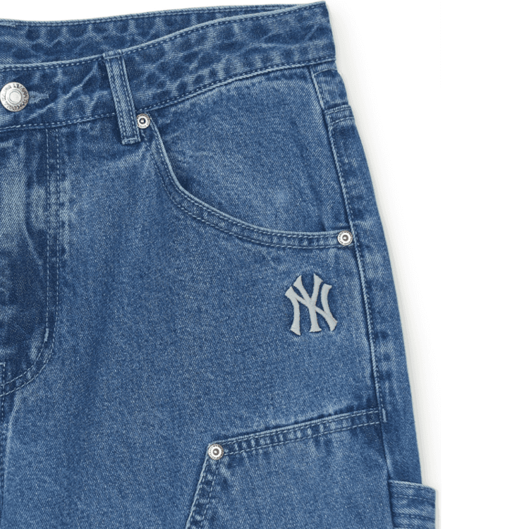 Штаны MLB New York Yankees Джинсы Мужские Индиго - изображение 5