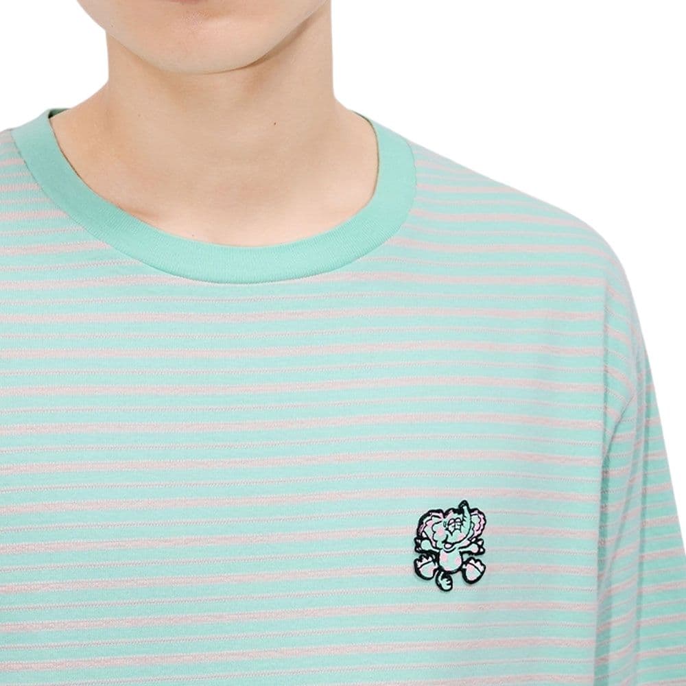 Футболка KENZO SS25 T Рубашка Мужская Серый Зеленый - изображение 3