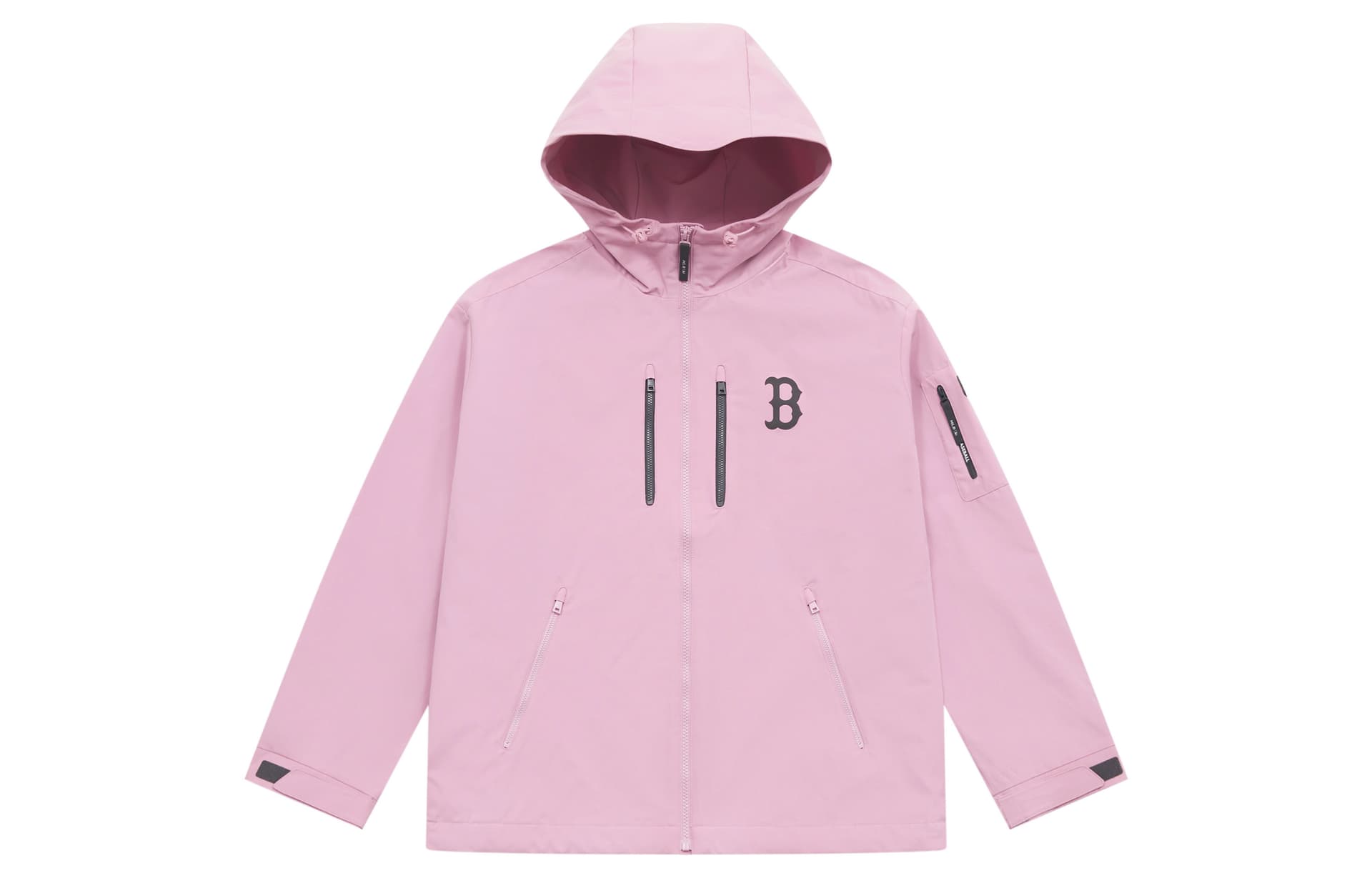 Куртка mlb Basic Collection Basic Boston Red Sox SS25 Куртки Пальто Унисекс Вересковый серый Фиолетовый - изображение 2