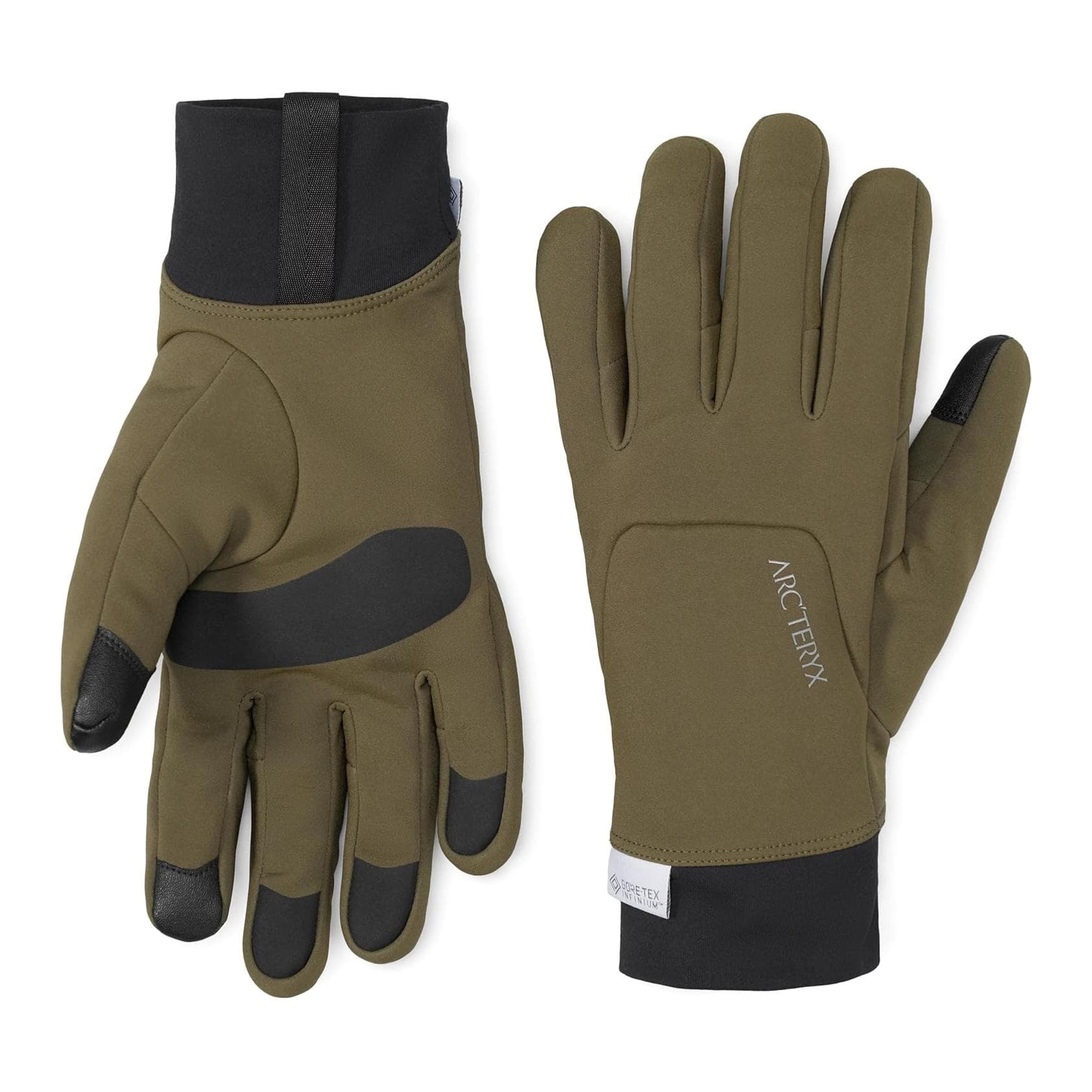 Arcteryx Логотип 95% полиэстер, 5% эластан Перчатки Унисекс Парный Оливковый зеленый - изображение 3