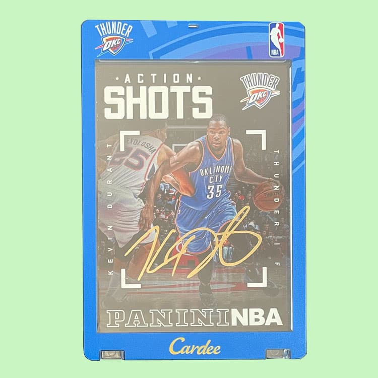 Коллекционные карточки PANINI 2014-15 THUNDER Кевин Цвет KD Бог смерти Цвет KD Золото Ручка Подпись НБА Игрок Карта Спортивная Карта 1 шт - изображение 3