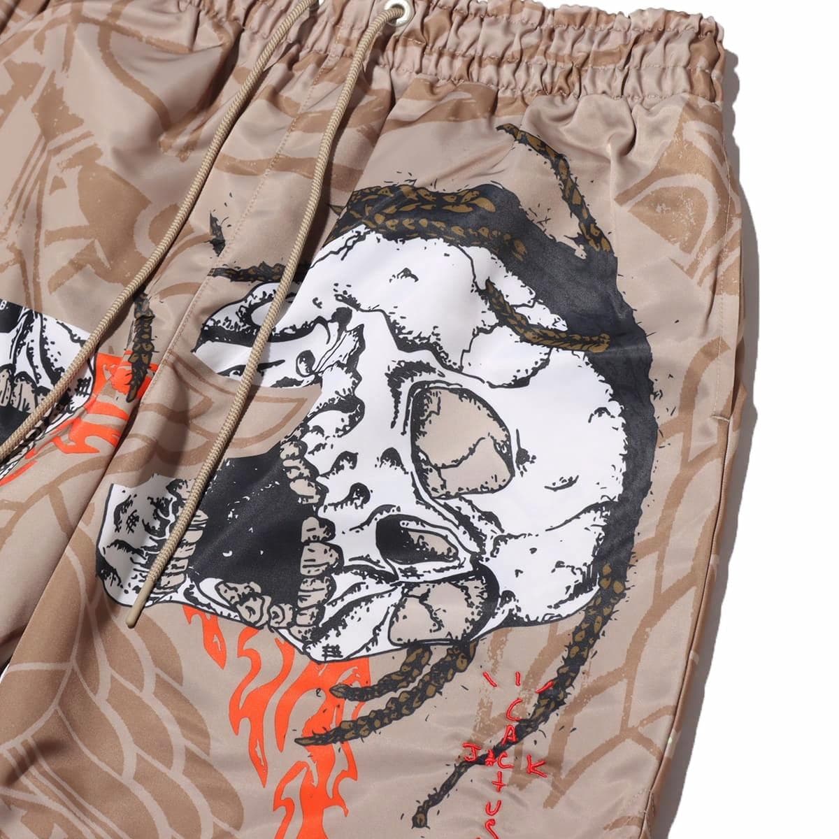 Шорты Jordan x Travis Scott Skull Print Shorts Khaki - изображение 3