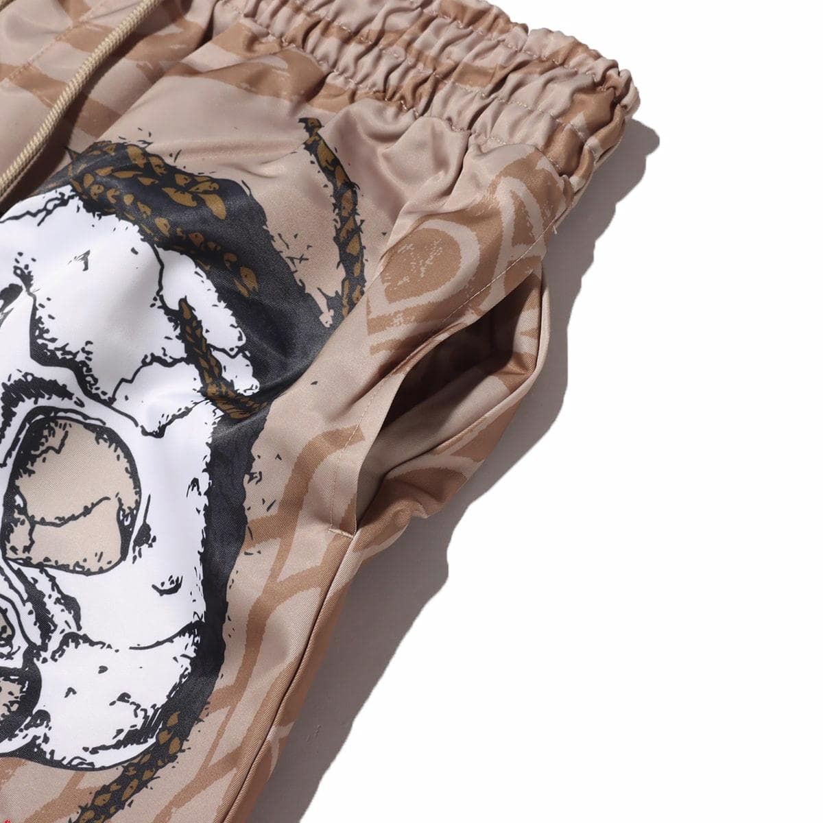 Шорты Jordan x Travis Scott Skull Print Shorts Khaki - изображение 4