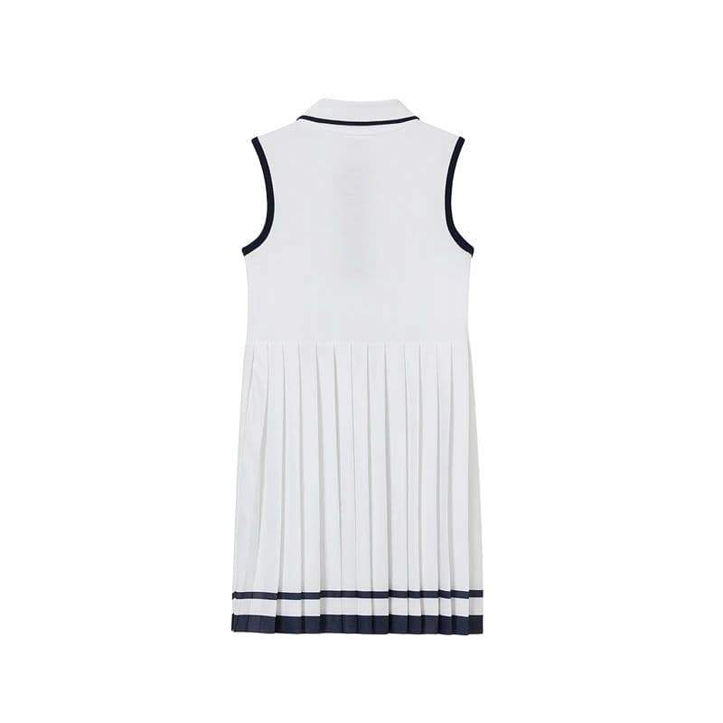 LACOSTE Платье SS25 Белый Темно-синий Комбинированный Детский Возраст 3-7 лет - изображение 2