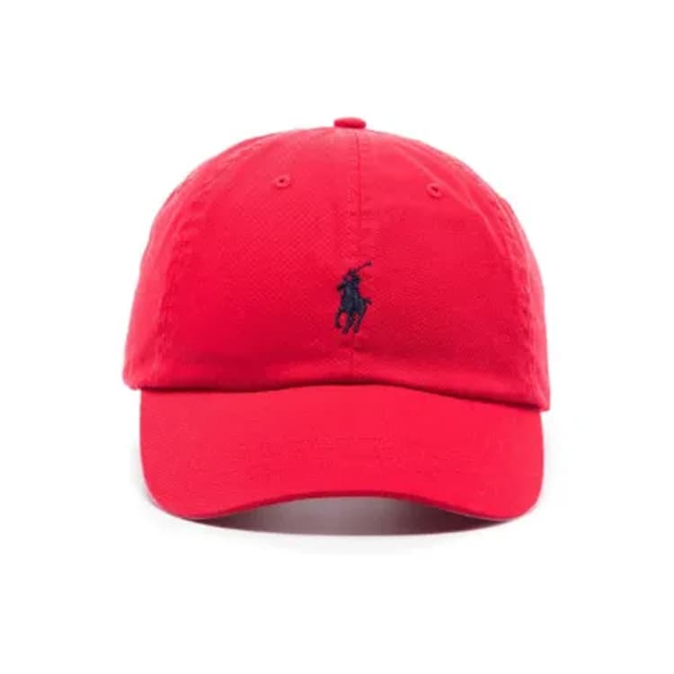 Кепка Polo Ralph Lauren Хлопок Волокно Кепки Женские Красные - изображение 2