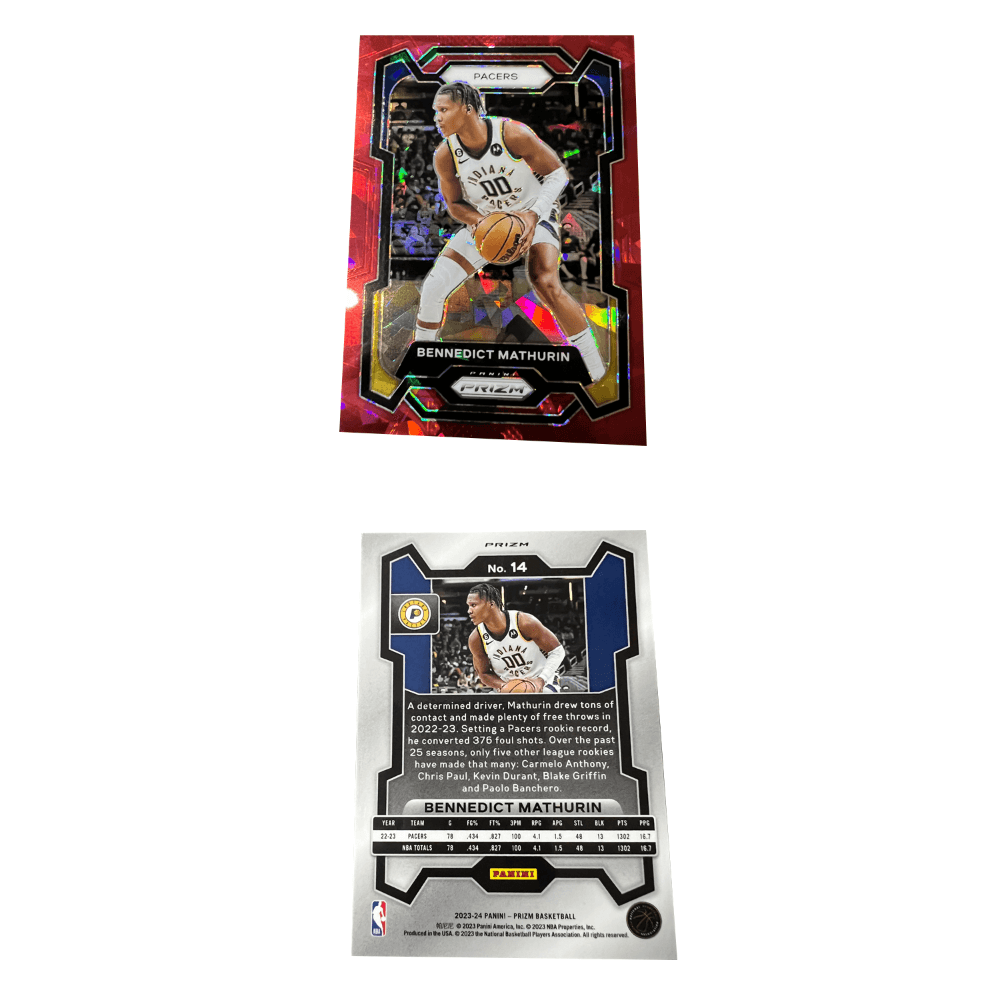 Коллекционные карточки PANINI Pacers Матулович Марулич Приз Коллекция Красный Прохлада Ледяной ФОЛЬД Игровые Карточки Редкие Карточки - изображение 2