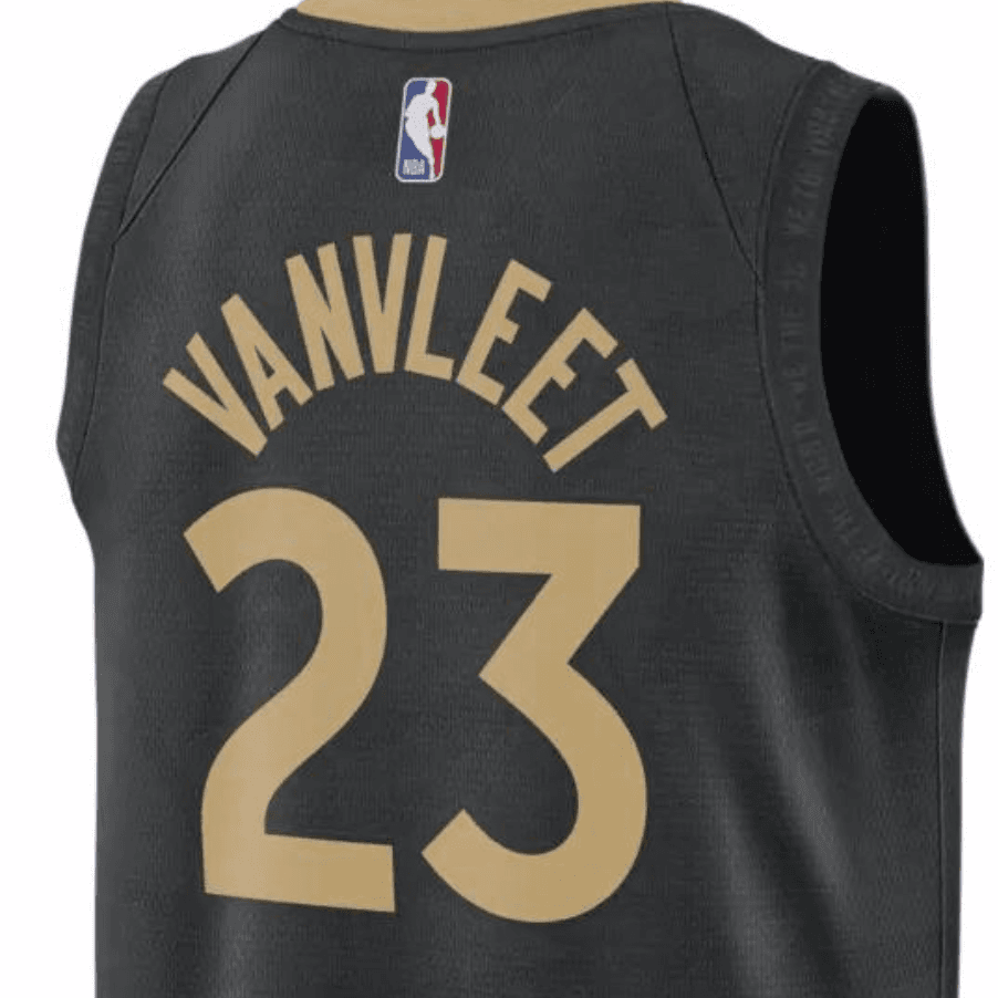 Баскетбольная майка Nike NBA City Edition VanVleet 23 Jersey Black - изображение 4